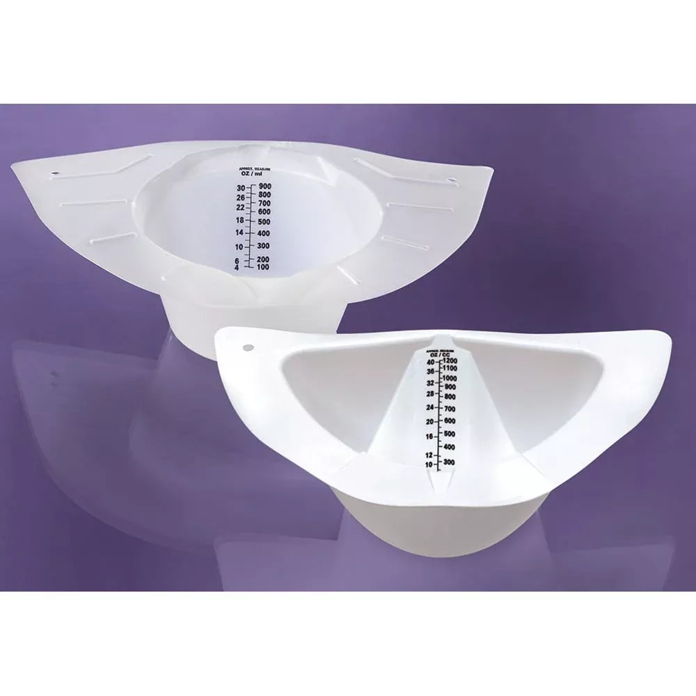Alimed Polypropylene Urine/Stool Specimen Collector Polypropylene Urine/Stool Specimen Collector, Heavy Duty, White, 1,200 ml, 100/cs - 933545