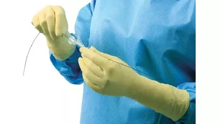 Alimed Radiation Reducing Glove AliMed Size 8.5 Sterile Pair Synthetic Rubber Extended Cuff Length Smooth Yellow Not Chemo Approved - Pack of 5 - 2970017527-PK