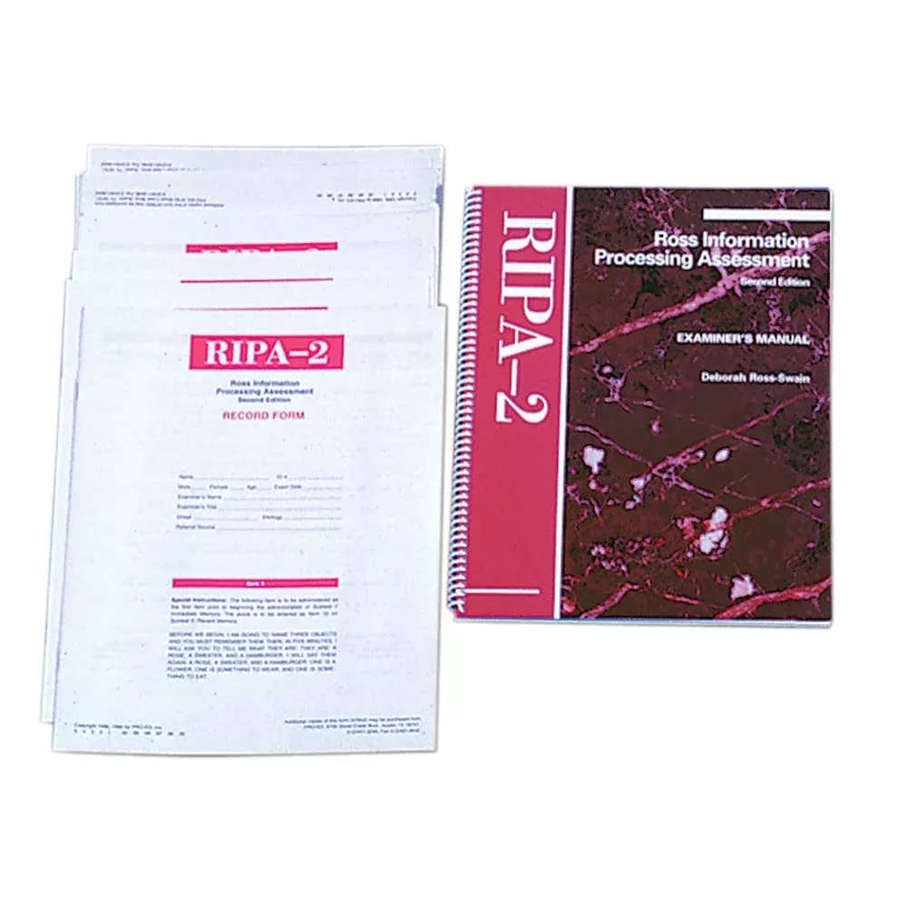Alimed Ross Information Processing Assessment (RIPA-2), 2nd Ed. RIPA-2 Kit - 80186