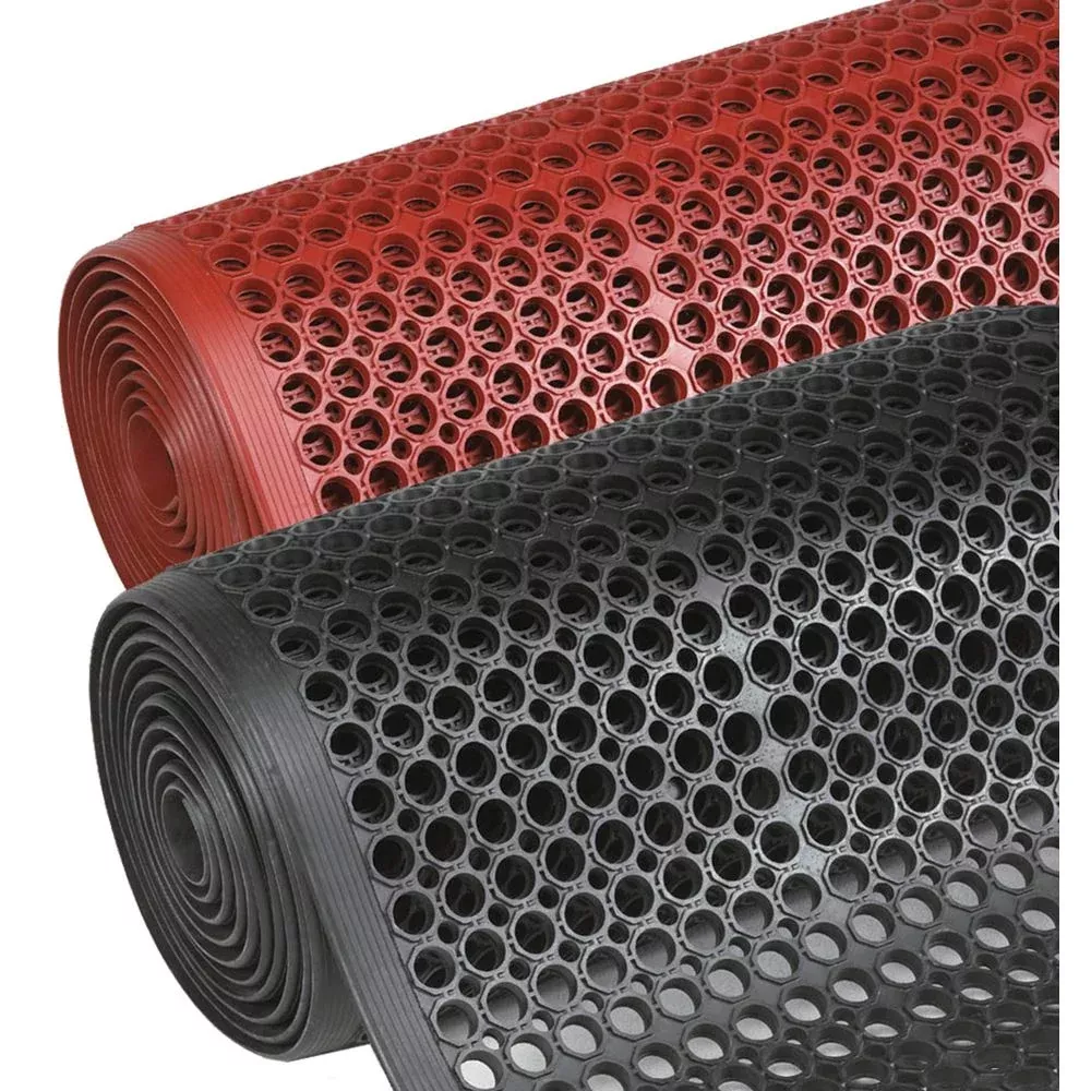 Alimed Sanitop Drainage Mats Sanitop Matting, 3'W x 10'L, Black - 71296