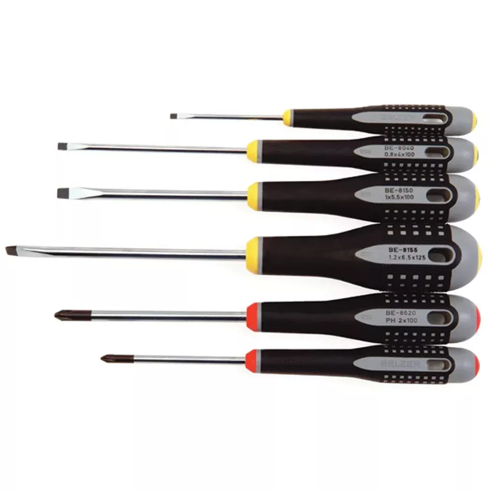 Alimed Screwdriver Sets Screwdriver Set, 6-Pc mixed, 2 Slotted, 4 Phillips - 70170