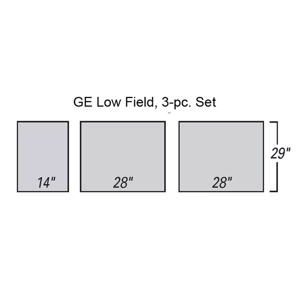 Alimed Support Surfaces for MRI GE Low Field Table, 3-Pc. Set Support Surface for MRI GE Low Field Table, 3-Pc. Set, Basic - 935241