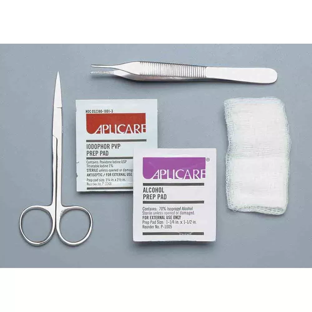 Alimed Suture Removal Trays Suture Removal Trays with Iris Scissors - 934553