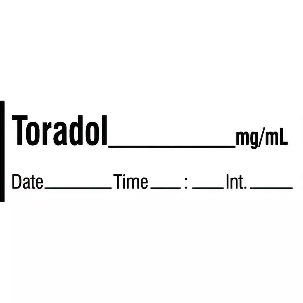 Alimed Toradol Labels, Tape Roll or Pre-Cut Roll Toradol Labels, Pre-Cut Roll, Standard - 924661/NA/PRE