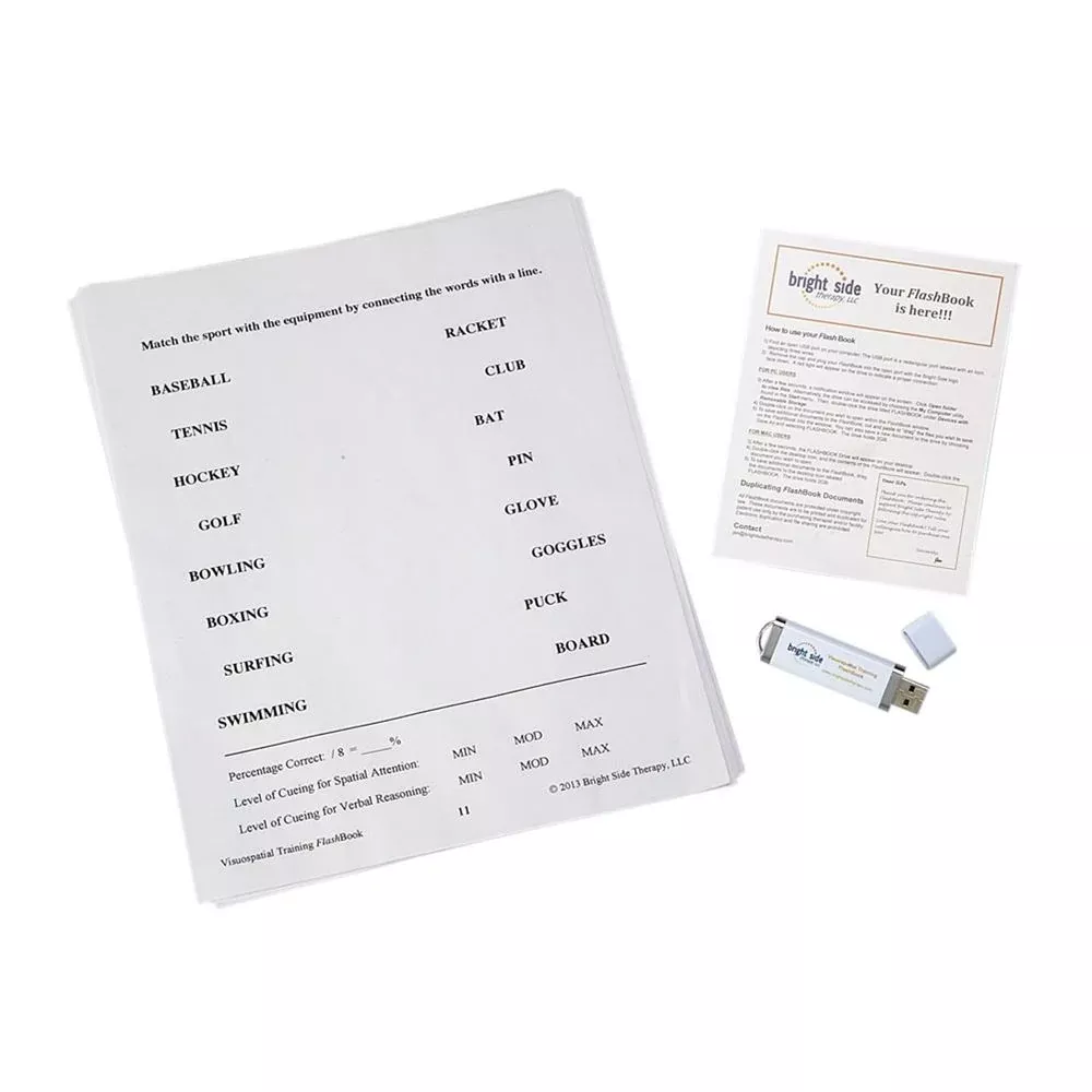 Alimed Visuospatial Training FlashBook Visuospatial Training Flashbook - 82738
