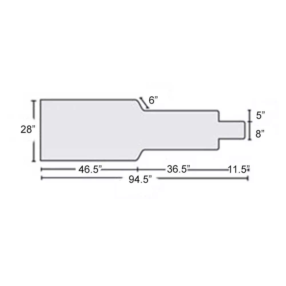 Alimed XRE-ADC Table Pad XRE-ADC Tablepad, 1.5" T-Foam - 920163