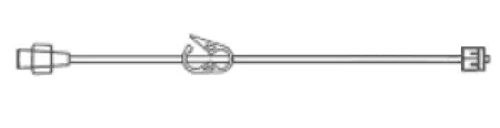 All-Med IV Extension Set BD Micro Bore 60 Inch Tubing Without Filter - Box of 50 - MC6013-BX