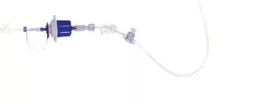Ambu IV Pump Set Ambu Action™ Pump Without Port 5 - 15 mL / Hr Drip Rate Without Filter 84 Inch Tubing - Case of 8 - 418000506-CS