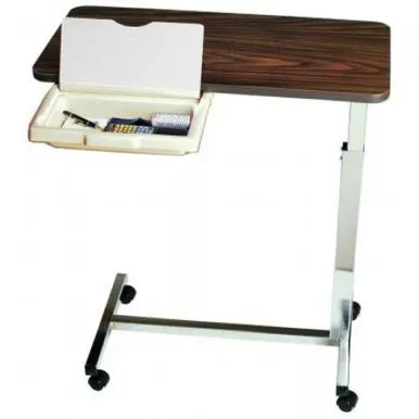 Amfab Company 1010H1200 - Overbed Table with Vanity AmFab Non-Tilt Automatic Spring Assisted Lift 28 to 45 Inch Height Range