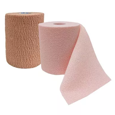 Andover 8840UBC-TN - 2 Layer Compression Bandage System CoFlex TLC Calamine with Indicators 4 Inch X 6 Yard / 4 Inch X 7 Yard 20 to 30 mmHg Self-adherent / Pull On Closure Tan NonSterile