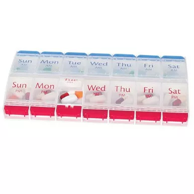 Apothecary 67585 - Pill Organizer X-Large 7 Day 2 Dose