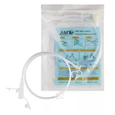 Applied Medical Tech 190871 - Right Angle Connector with Y-Port Adapter Mini ONE 24 Inch, Clear