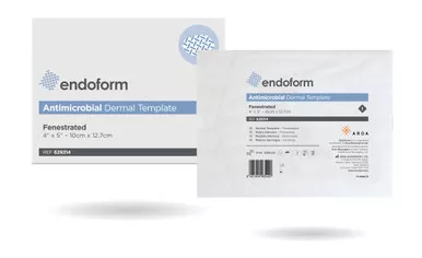 Aroa Biosurgery 629314 - Endoform Antimicrobial Dermal Template, Fenestrated, 4" x 5"