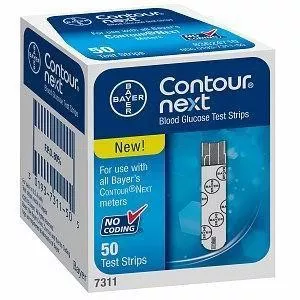 Ascensia 7311 - Blood Glucose Test Strips Contour Next 50 Strips per Pack