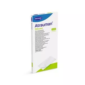 Atrauman Non Adherent Wound Contact Layer With Silicone On Both Sides, 4" X 8", 10cm X 20cm- 1 Each