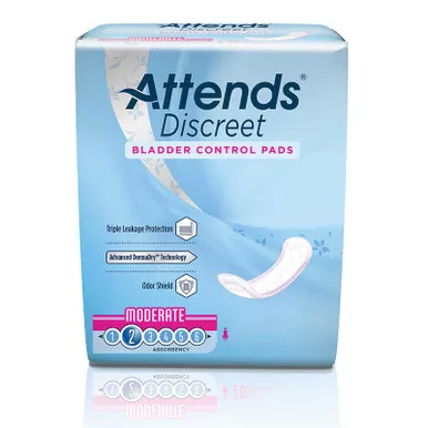 Attends ADPMOD - Attends Discreet Moderate Pad 10.5" Long