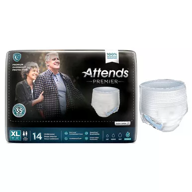 Attends ALI-UW40 - Attends Premier Underwear, X-Large 56" - 68"