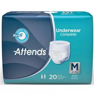 Attends APP0720 - Unisex Adult Absorbent Underwear Attends Advanced Pull On with Tear Away Seams Medium Disposable Heavy Absorbency