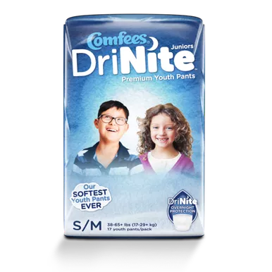 Attends CMF-YSM - Comfees DriNite Juniors Youth Pants, Small/Medium