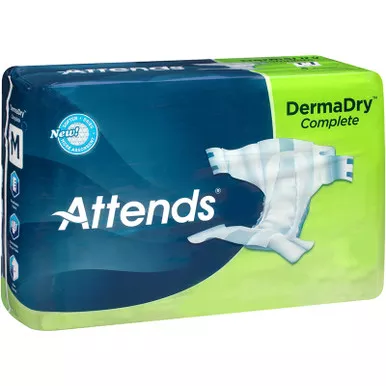 Attends DDC20 - Unisex Adult Incontinence Brief Attends Advanced Medium Disposable Heavy Absorbency