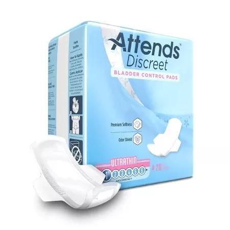 Attends Discreet Women's Ultra Thin Pads- Pack of 20