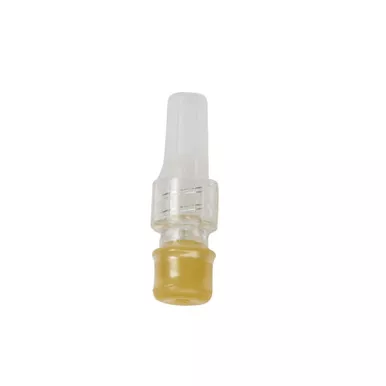 B Braun Medical 418030 - Cap, Intermittent Injection Priming Volume 0.1 mL, Length 3/4 Inch, Proximal Injection Port, Distal Male Luer Lock Connector, DEHP-free,