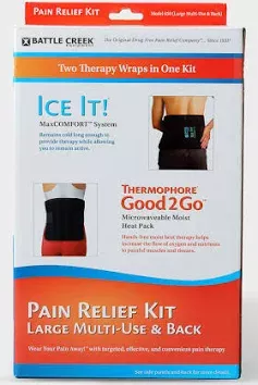 Back Pain Kit With Electric Moist Heat And Cold Therapy- 1 Each