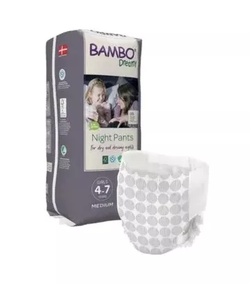 Bambo Dreamy Night Pants, Girls, 8-15 Years- Pack(age) of 10