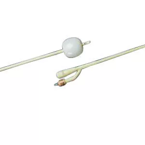 Bard 0166SI14 - Foley Catheter Bardex I.C. 2-Way Standard Tip 30 cc Balloon 14 Fr. Silver Alloy Coated Latex