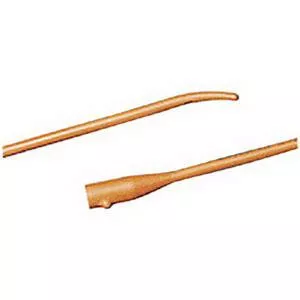 Bard 10112 - Urethral Catheter Bard Tiemann Tip Red Rubber 12 Fr. 16 Inch