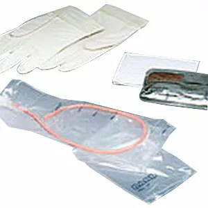 Bard 4A6044 - TOUCHLESS Plus Unisex Red Rubber Intermittent Catheter Kit 14 Fr 1100 mL