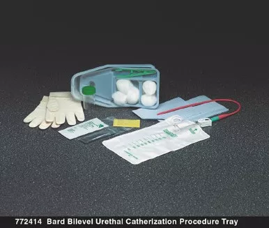 Bard 772417 - Intermittent Catheter Tray Bard Urethral 14 Fr. Without Balloon Plastic