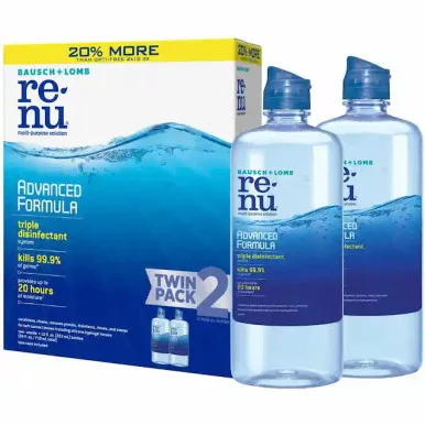 Bausch & Lomb Americas Inc 624305 - ReNu Advanced Formula Multi-Purpose Contact Lens Solution, 12 oz. (Twin Pack)