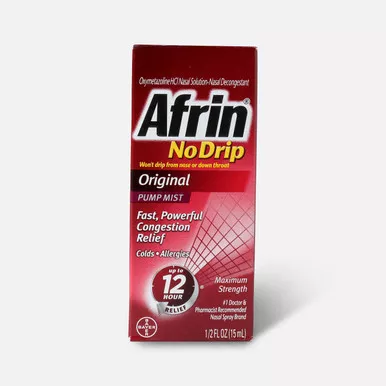Bayer 8000 - Afrin No Drip Original Nasal Spray, 0.5 oz