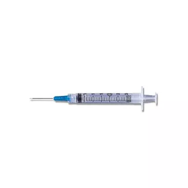 BD 309598 - Standard Hypodermic Syringe with Needle PrecisionGlide™ 3 mL 1 Inch 21 Gauge NonSafety Thin Wall