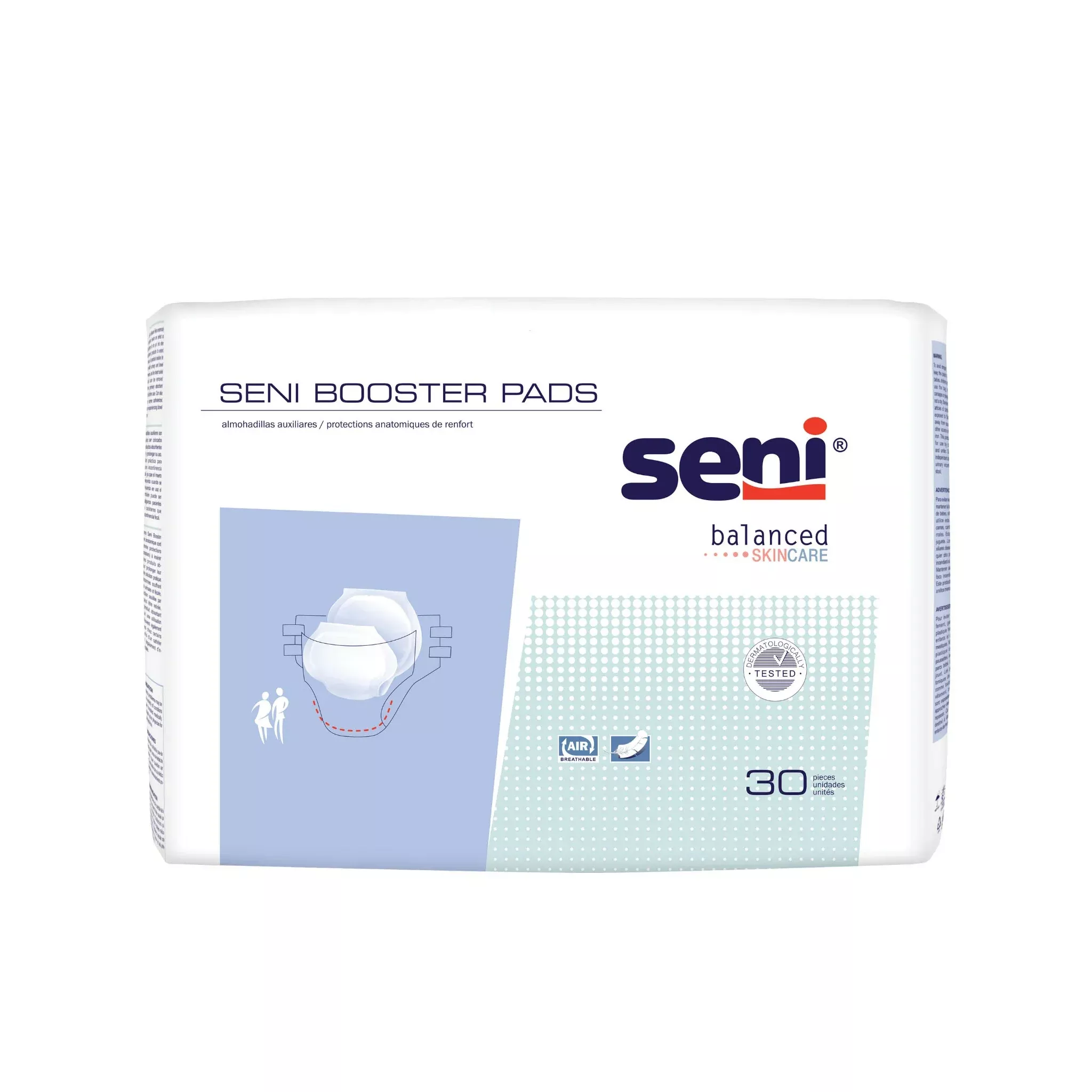 Booster Pad Seni Moderate Absorbency One Size Fits Most- 25"- Pack of 30