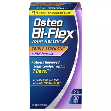 The Bountiful Company 54127 - Osteo Bi-Flex Triple Strength with MSM Coated Tablets, 80 Ct
