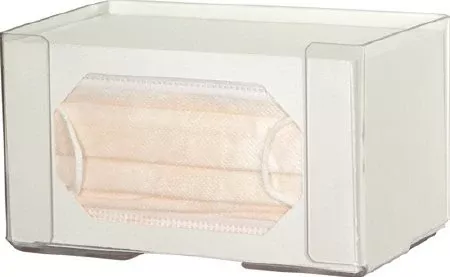 Bowman Manufacturing PPE Dispenser BOWMAN Wall Mount 1-Box Capacity Clear 7-11/16 W X 4-3/8 H X 4-1/8 D Inch PETG Plastic - Each - FP-121-EA