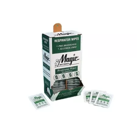 Braco Manufacturing Magic™ Surface Disinfectant Premoistened Manual Pull Wipe 100 Count Individual Packet NonSterile - Box of 100 - ST100DN-BX