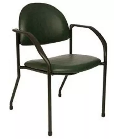 The Brewer Company Side Chair Clamshell Fixed Armrests Vinyl - Each - 1200-21-EA