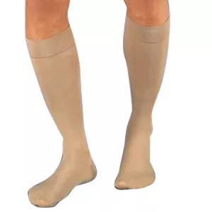 BSN 114626 - Relief Knee-High Firm Compression Stockings Medium, Silky Beige