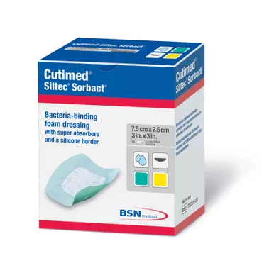BSN 7325101 - CUTIMED Siltec Sorbact, 5" x 5"