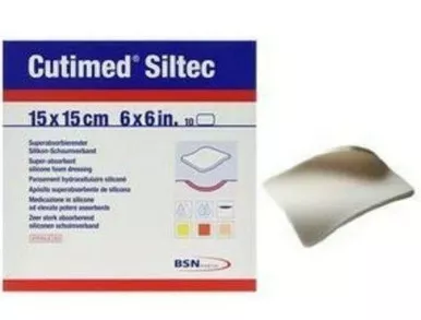 BSN 7325102 - Cutimed Siltec Sorbact, 6" x 6"