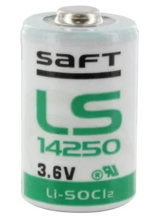Bulbtronics Lithium Battery Saft 1/2 AA Cell 3.6V Disposable 1 Pack - Each - 0036523-EA