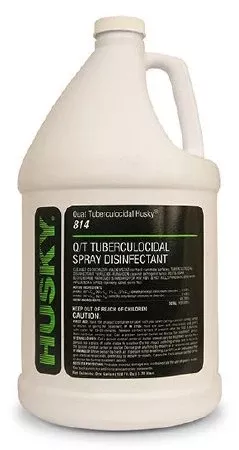 Canberra Quat Tuberculocidal Husky Surface Disinfectant Cleaner Quaternary Based Manual Pour Liquid 1 Quart Bottle Lemon Scent NonSterile - Case of 12 - HSK-814-03-CS