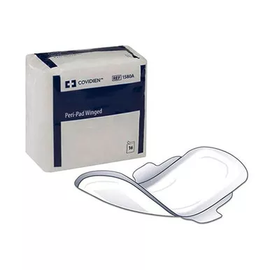 Cardinal Health 1580A - OB / Maternity Pad Curity™ With Wings Super Absorbency