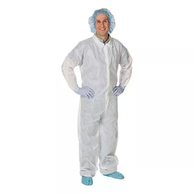 Cardinal Health 2201CV - Fluid-Resistant Coveralls, X-Large