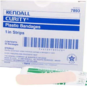 Cardinal Health 44119 - Adhesive Strip Curity™ 1 X 3 Inch Plastic Rectangle Sheer Sterile