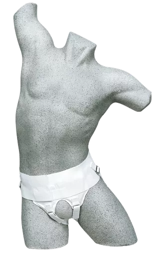 Cardinal Health 5599 WHI MD - Leader Hernia Belt, Unisex, White, Medium