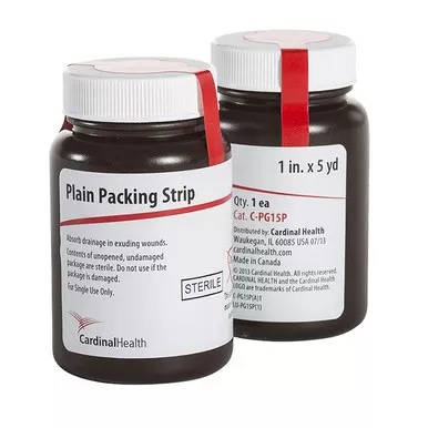 Cardinal Health C-PG15P - Sterile Plain Packing Strip 1" x 5 yds.